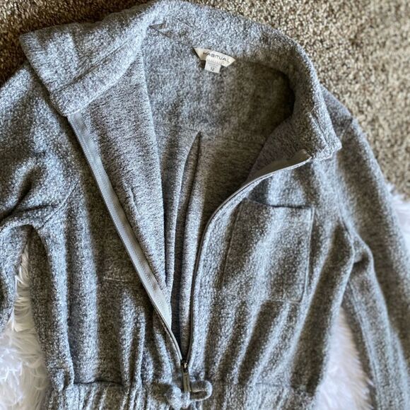 Habitual Pants Jumpsuit One Piece Gray Stretchy Girls Size 12 - Picture 7 of 10